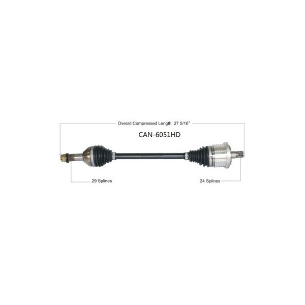 Wide Open Heavy Duty CV Axle for CAN AM HD REAR L/R MAVERICK XC/XXC 1000 16-18 CAN-6051HD - main